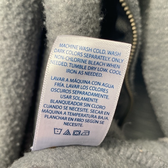 Faded Glory Full Zippered Gray Fleece Warm & Comfy Hoodie Pockets Men's Size S ! - Picture 7 of 8